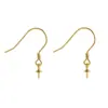 Joyería DIY de Perlas Accesorios de Plata Soporte para Perlas Ganchos para Pendientes de Plata de Ley S925 Pendientes para Mujer Pendientes Personalizados Productos de Moda Semi-Terminados