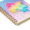 Nuevo Cuaderno de Burbujas Pop de Silicona 32K, Cuaderno de Dinosaurio Unicornio, Diseño Creativo Mini Matamoscas