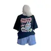 Camiseta Casual de Moda para Niñas, Estilo Nuevo de Verano, Estampada de Manga Corta, Reduce la Edad, Linda, Tendencia Modelo Nuevo 2026