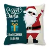 Feliz Navidad Viejo Barba Blanca Gnomo Piel de Durazno Encriptada Terciopelo Decoración del Hogar Cojín de Sofá Almohada ZT420