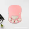 Almofada de Apoio para Pulso de Mouse de Silicone Patinha de Gato Almofada de Teclado com Espuma de Memória Mouse Pad Apoio para Pulso Almofada de Mão Aquecedor de Mão para Laptop de Escritório