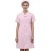 Factory St. Ropa de Verano para Enfermeras Shelen Ropa de Trabajo de Manga Corta Bata Blanca de Doctor Ropa de Doctora Peluquero Coreano