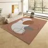 Alfombra de Sala de Estar de Lujo Ligero de Gama Alta, Alfombrilla de Cama para Dormitorio, Alfombra de Estilo Vintage, Felpudo para Pies de Sofá, Cobertura Completa de Área Grande