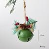 Atacado Natal Ferro Sino Pingente Arco Pinha Vermelho Cone Sinos Árvore de Natal Decorações DIY