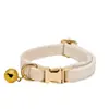 Collar de Campana de Felpa para Gato Mascota al por Mayor Collar Grabado Láser Collar para Cuello de Gato Mascota Collar para Gato