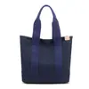 Bolso de lona nuevo de estilo japonés muy elegante, moderno y sencillo, bolso tote de gran capacidad, adecuado para el uso diario, bolsa para el almuerzo multiusos para mujer