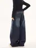 2025 Nuevos Jeans Scimitar Diseño Retro Tres Dimensiones Para Mujer Combinan con Todo Pierna Ancha Relajada Pantalones Hoz
