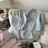 Ropa para niños Ropa para padres e hijos Ropa de otoño para niñas Conjunto de sudadera Elegante Chaqueta corta con cremallera para bebé niña Pantalones acampanados Conjunto de dos piezas