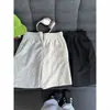 Shorts Cinza Patchwork para Homens, Calça Esportiva de Basquete Resistente para o Verão, Shorts Casuais Versáteis Retro de Cinco Pontos para Meninos