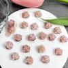 Outono e inverno Novas joias de unha Maillard Mixed Firefly Luminous Nail Art Material Bag Camellia Nail Art Material