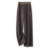 Calça de Lã Wide Leg para Mulheres, Estilo Espesso Outono e Inverno, Nova Calça de Lã de Cintura Alta, Solta e Fluida, Calça Casual Versátil e Estilosa