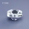 En Stock 15 Piezas Tapas para Botellas de Perfume, Carcasa Transparente Cuadrada, Tapas Metálicas de Colores, Accesorios para Botellas de Perfume, Al Por Mayor
