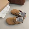 Sandálias Birkenstock para Mulheres 2026 Novas de Verão com Solado Grosso Aumentador de Altura Tamancos Slip-On com Design Fechado para Uso ao Ar Livre