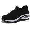 Zapatos mecedores casuales personalizados, Zapatos casuales nuevos para mujer, ligeros, de suela gruesa, transpirables, de punto fly, talla grande
