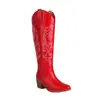 Botas de cavaleiro de cabeça quadrada plus size novas bordadas grosseiramente outono e inverno comércio exterior japonês e coreano 43 botas altas botas de salto alto bordadas 40 botas para mulheres