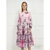 Ropa de Mujer de Comercio Exterior, Estilo Issey Miyake, Estilo Francés Suave, Falda de Flor Plegada de Comercio Exterior, Falda de Ocho Paneles, Elegante Vacaciones en la Costa, Efecto Adelgazante, Estampada