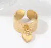 Anillo de Moda Transfronterizo Europeo y Americano para Pareja Anillo de Acero Inoxidable 18K Diseño Suelto Anillo Versátil para Mujer Joyería Regalo