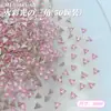 Joyería Rosa de Fondo Plano, Biselada, Ultra Brillante, Forma de Gota de Agua, Estilo Nuevo para Uñas con Acabado de Corte Natural de Alta Gama