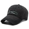 Gorra de béisbol de mezclilla suave y desgastada retro para hombre y mujer, sombrero para el sol pequeño con aspecto de cara de primavera y verano, gorra con visera informal que combina con todo.