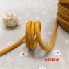 Cuerda de algodón hilado en núcleo de tejido liso de color de 5 mm de grosor, cordón redondo cifrado de algodón, cordón suave para atar, cintura de ropa, cordón de sombrero, tejido a mano