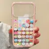 Adequado para capa de celular Apple 17, proteção total da borda, design de desenho animado, iPhone 16, sensação de alta qualidade, estilo de nicho para mulheres, 14pl, padrão colorido de frutas em tela cheia