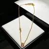 Colar de Joaninha de Luxo de Alta Qualidade Estilo Ins Europeu e Americano, Corrente de Clavícula Simples e Moderna, Pulseira Rosa de Madrepérola, Venda Direta da Fábrica