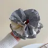 Corea del Sur Dongdaemun Espiga Encaje Elegante Anillo de Bol Grande Diseño de Alto Sentido Sentido de Diseño Corbata de Moda Cuerda Tendón de Goma Accesorios para el Cabello