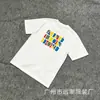 Camisetas de Manga Curta Estampadas Estilo Americano Série ALD para Homens e Mulheres, Corte Solto, Gola Redonda, Camiseta de Verão, Comércio Exterior Transfronteiriço