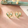 Pendientes Dongdaemun Estilo Óleo de Alta Gama, Exquisitos Pendientes de Perlas de Agua Dulce Naturales, Pendientes Femeninos, a la Moda y Dulces