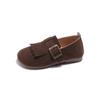 Sapatos Infantis Birkenstock 2026 Verão Novos Sapatos de Couro para Meninos e Meninas, Sapatos Individuais Estilo Coreano com Franjas e Velcro, Sapatos Infantis para Estudantes