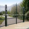Potentes fabricantes diseñan y procesan puertas nuevas para obras de construcción, varios estilos, puerta de fábrica sólida, puerta de patio de acero zincado fundido
