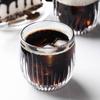 Hogar Japonés Llama Rayas Verticales Taza para Americano Latte Cold Brew Café con Hielo Vaso de Vidrio Retro Engrosado Estilo Ins