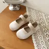 Zapatos de Princesa de Terciopelo para Niñas 2026 Primavera Nuevo Estilo Zapatos Simples de Suela Blanda para Niños Pequeños Zapatos Planos para Estudiantes y Abuelas