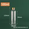 En stock 50 ml100ml500ml ml Tapa Dorada Botellas de Plástico Transparente Muestras Pequeñas Sub-Botellas Botellas de Muestra
