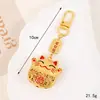 Estilo Chino Nuevo Bolso Seguro y Saludable de Pata de Gato Adornos Colgantes Colgante para Teléfono Móvil Año del Zodiaco Bendición Deseosa Colgante de Llavero