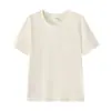 Camiseta gola redonda 220g penteada compacta siro-spun 20s 20 cores, unissex, pode ser impressa ou bordada, adequada para atividades em grupo