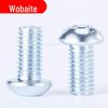 Parafuso galvanizado classe 10.9 cabeça panela cabeça semiesférica cabeça chata redonda cabeça sextavada cabeça de copo redondo cabeça de copo redondo M12 * 16/20-100mm
