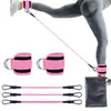 Correa de tobillo para entrenamiento de fuerza de piernas en Taekwondo, potenciador de glúteos para fitness, equipo de protección, correa de soporte, anillo de tobillo, hebilla de tobillo