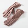 Guantes de invierno para mujer, pareja, dedos abiertos, dedos abiertos, ciclismo al aire libre, estudiante, escritura, de terciopelo, cálidos, de medio dedo, invierno