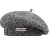 Fábrica de Boinas de Mohair En Stock Tejida para Cabeza Grande Sombrero de Artista para Mujer, Otoño e Invierno Venta al por Mayor Boina de Lana