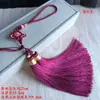 Accesorios para Joyería DIY Nudo Chino Colgante para Coche Conjunto Combinación Seda de Hielo Luminoso Doble Borla Colgante de Cintura