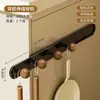 Fileira de ganchos magnéticos para pendurar roupas atrás da porta de entrada, sem necessidade de furar, forte suporte para chapéus, organizador de bolsas e chaves para entrada