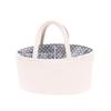 Cesta de cuerda de algodón para pañales cesta de almacenamiento cesta de almacenamiento tejida con hilo de algodón cesta para madre y bebé bolso de mamá bolso de mano plegable comercio exterior