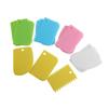 Ferramentas de cozimento raspador de creme de bolo decorando raspador de plástico de três peças semicírculo/serrilhado/faca de placa trapezoidal