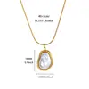 Collar Transfronterizo para Mujer, Acero Inoxidable Chapado en Oro de 18 Quilates, No se Desvanece, Forma de Corazón, Nicho, Lujo Ligero, Elegante Cadena para Clavícula Joyería, Nuevo