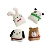 Lindos Broches de Peluche de Oso y Conejo de Tela para Ropa, Zapatos, Calcetines, Bolsas, Souvenirs y Artículos Decorativos