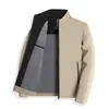 Chaqueta Ejecutiva para Hombre Cuello de Solapa Primavera y Otoño Nueva Casual Talla Grande Hombres de Mediana Edad y Mayores Papá Chaqueta de Negocios Hombres Comercio Exterior