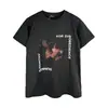 Nova Camiseta de Base Melancólica Rica de Segunda Geração Erd Sketch Graffiti Solta Casual de Manga Longa Marca Tendência Masculina e Feminina Camiseta de Manga Longa