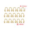 Acessórios diy banhado a ouro puro 14K conector em forma de U material para brinco coreano feito à mão pingente de colar diy