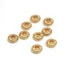 Relleno de Oro de 14K Conserva el Color Espaciadores Planos Forma de Calabaza DIY Joyería Cuentas Sueltas Accesorios Collar Pulsera Material Espaciador de Cuentas